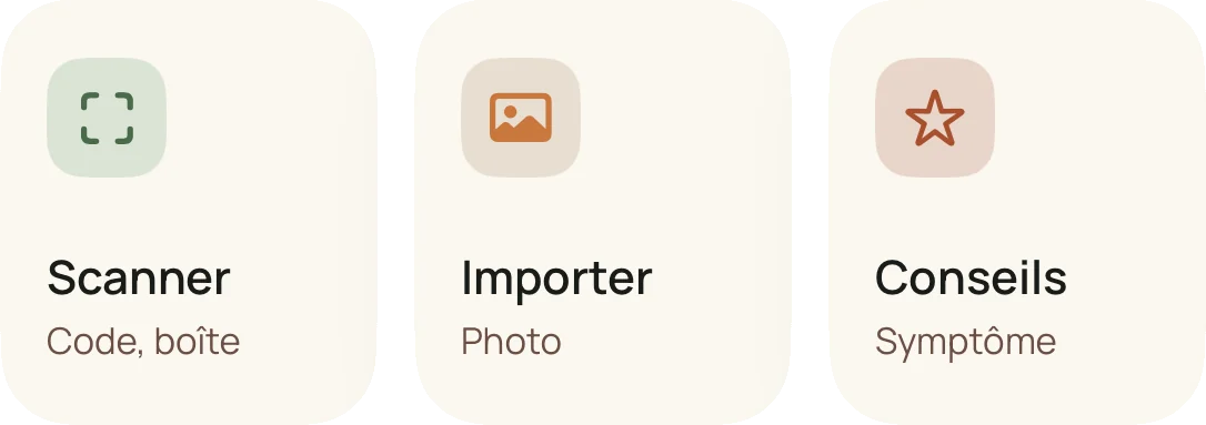 Scanner, importer ou décrire un symptôme, dans Plantis
